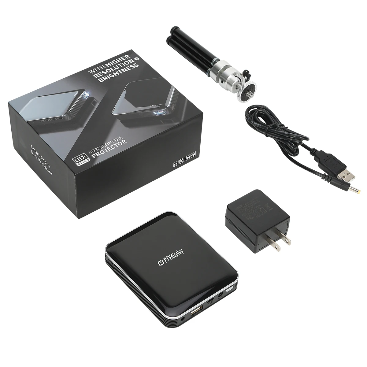 
hd led pocket DLP bluetooth wifi projector P6 Support HD in 