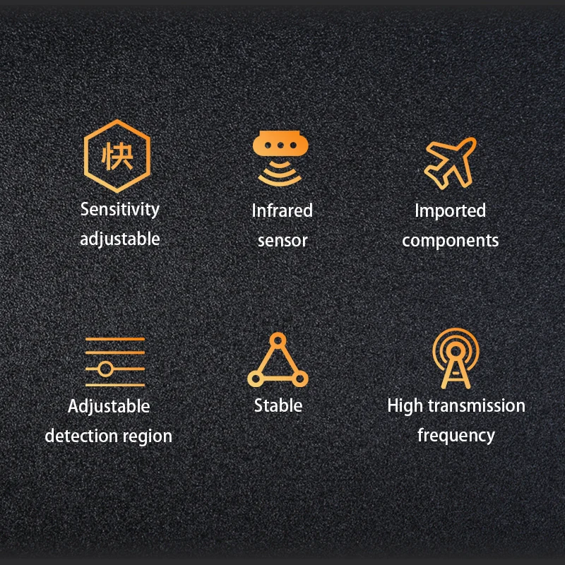 Yoursensor (YS107-2) Reliable Anti-Interference Door Sensor Radar with Sturdy Cover for Malls
