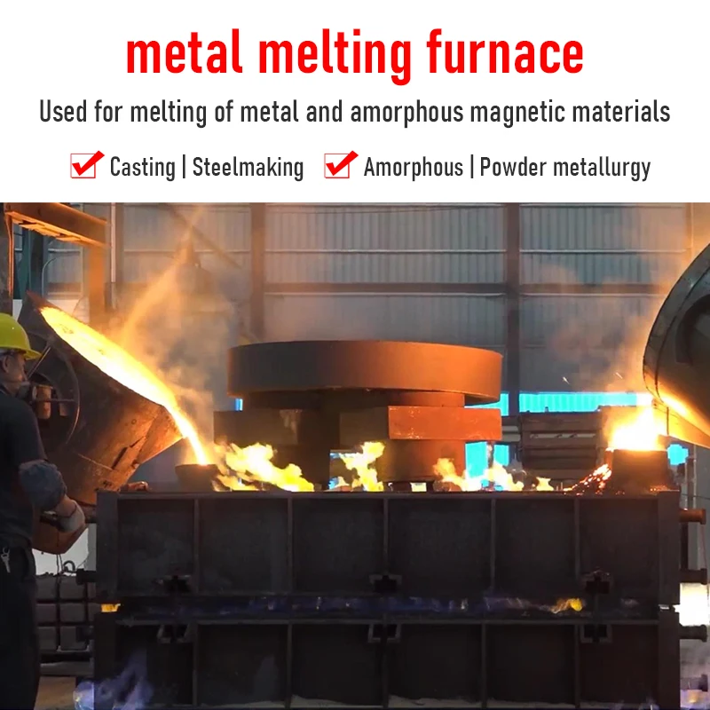 1ton stainless steel melting induction furnace electric