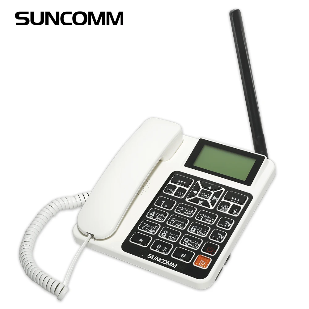 Hot Sale SUNCOMM G518 SIM Card MP3 Music Playback  Wireless Desktop Phone Four Colors Support Mural Cordless Telephones Home Use