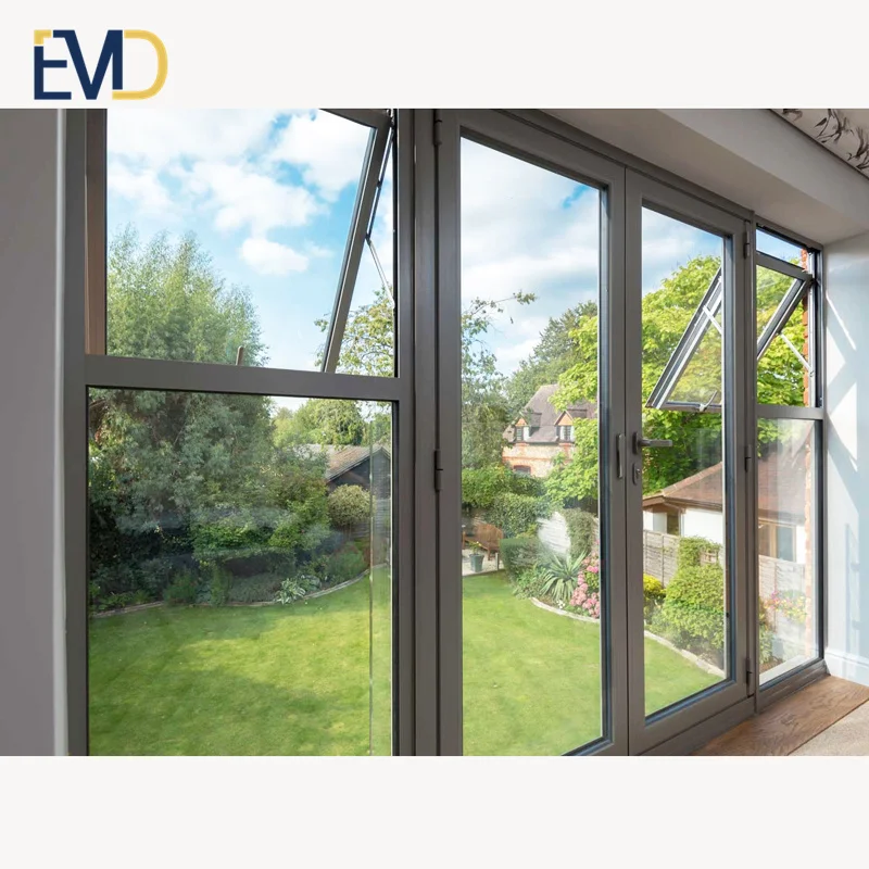 High quality villa exterior soundproof ventilation windows exterior balcony awning windows for house