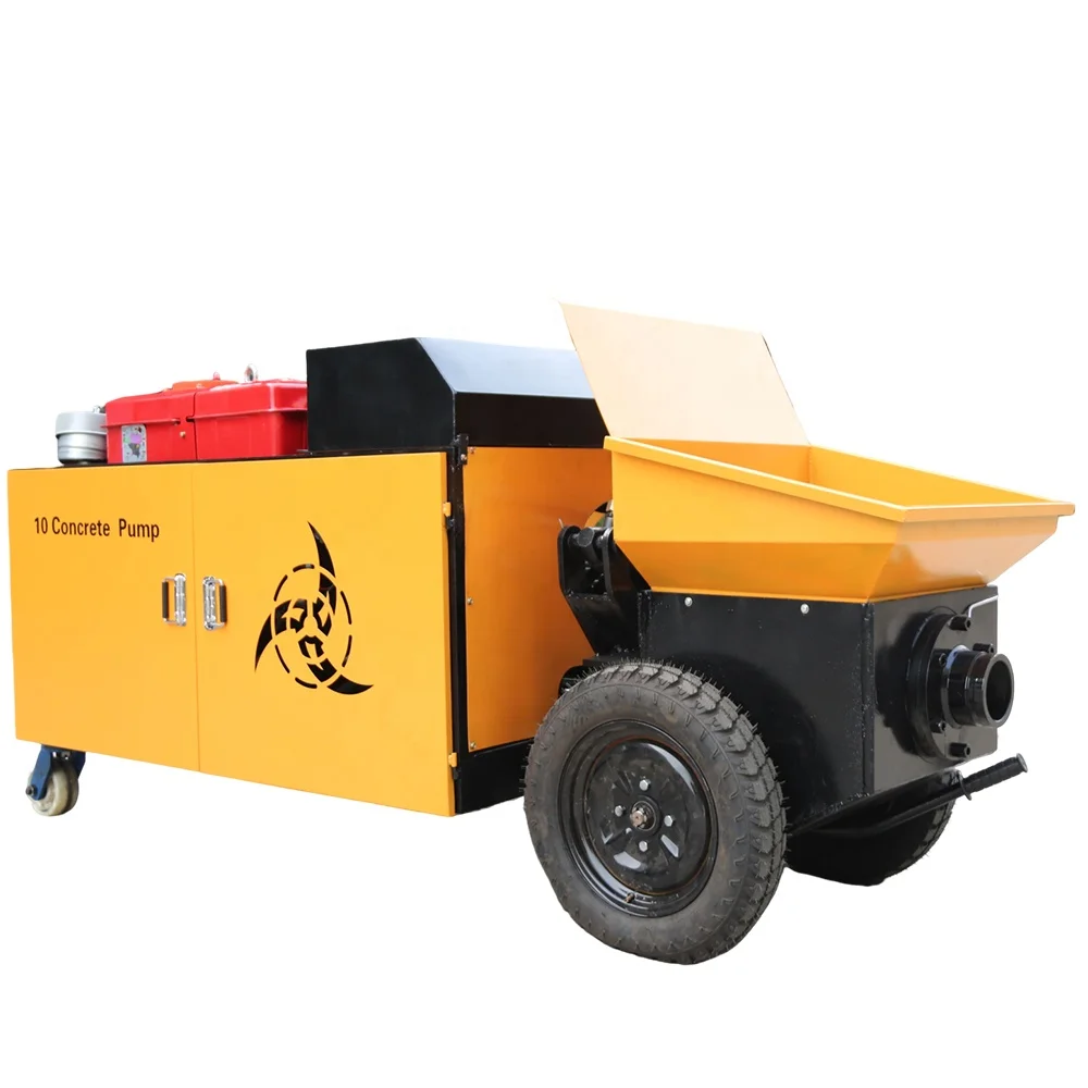 Small Stationary Auto Concrete Hydraulic Pump Concrete Pump Truck For Sale  Concrete Pump Trailer Price