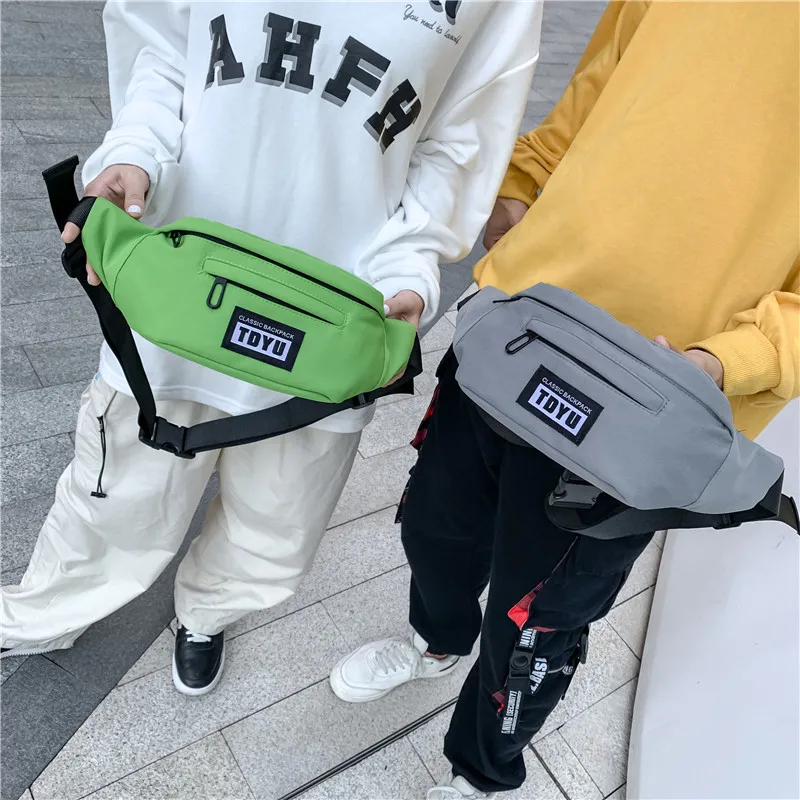 Fashion Waterproof Mens Chest Bag Single Shoulder Walking Jogging Running Message Crossbody Chest Bag