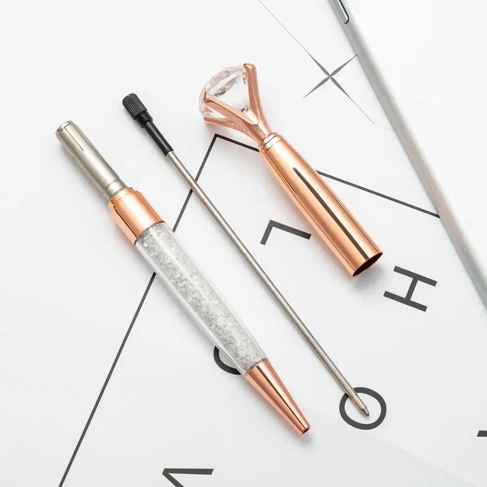Promotional Customized Business Gift Pen Metal Ballpoint Pen Diamond Pen For Girl and Women