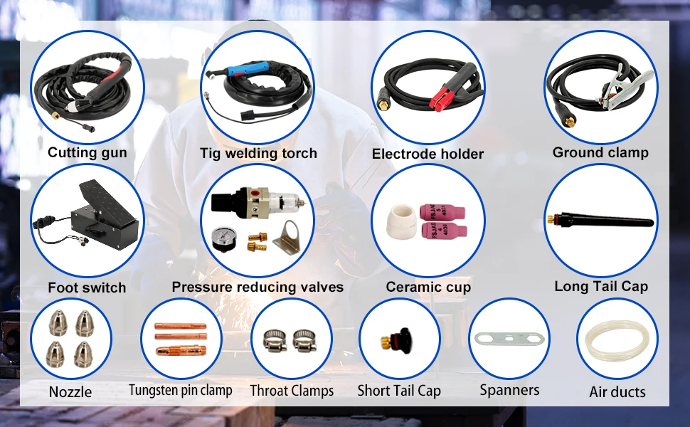 Smart Portable 4 in 1 TIG CUT MMA ARC ACDC TIG Welder for Pulse Aluminum Welding Machine