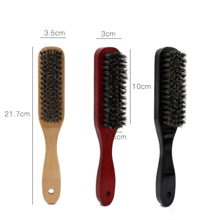 
Wood brush factory eco friendly pure boar bristles wooden beard brush 