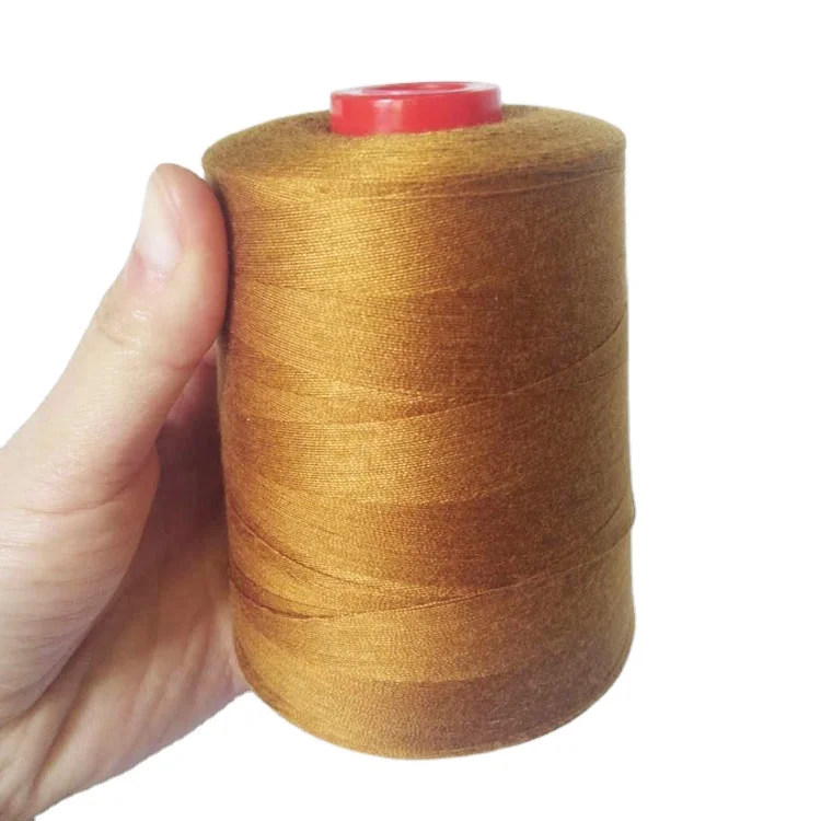 Лидер продаж заводская цена 202 100% полиэфирная швейная нить 203 для джинсовой кожаной обуви сделано в Китае