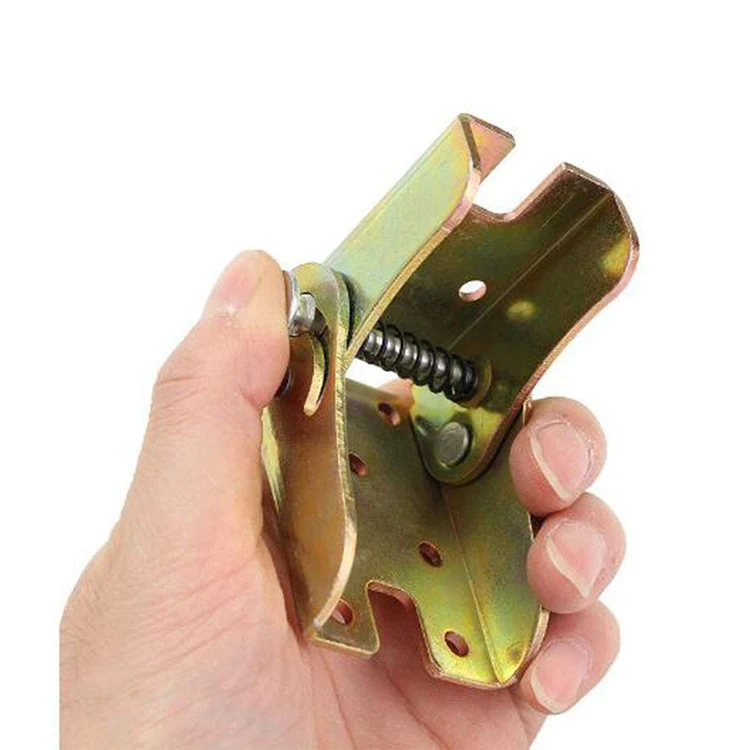 Folding Bracket, Iron Folding Lock Extension Table Chair Bed Leg Foldable Support Brackets Hinge Self Lock Hinges with Screws