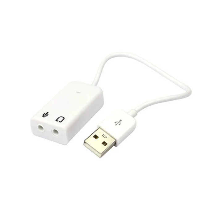 7,1 каналов USB 2,0 Звуковая карта мини внешняя звуковая карта с проводным компьютером ноутбука звуковая карта