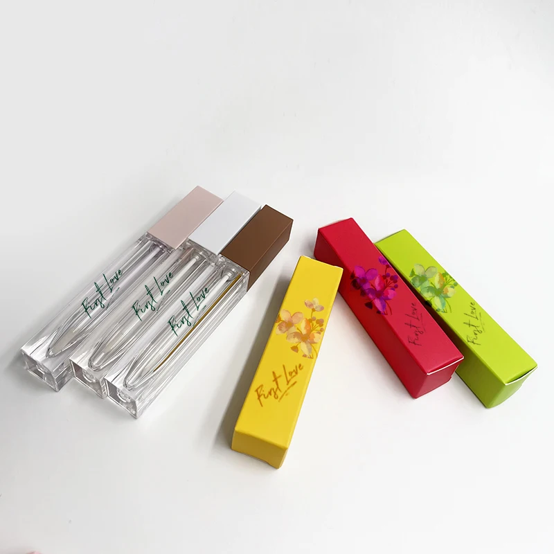 2x2x10cm kraft paper tube packing box dropper bottle cardboard Lipstick Perfume box holographic Small Paper Boxes