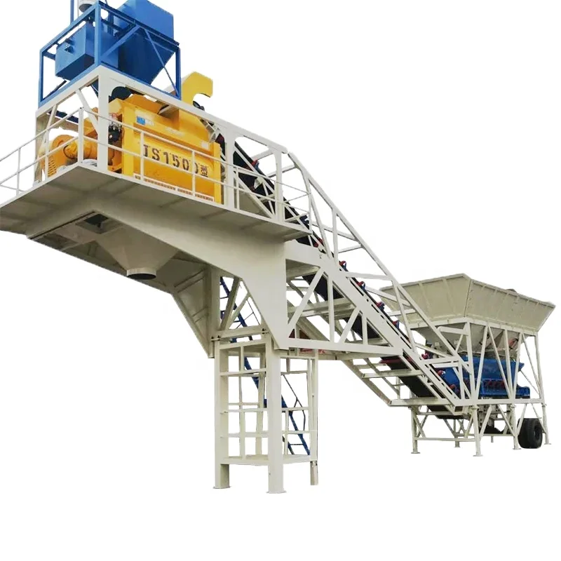 Mobile Portable Ready Mixed Capacity 50m3/h To 240m3/h Concrete Batching Plant For Sale