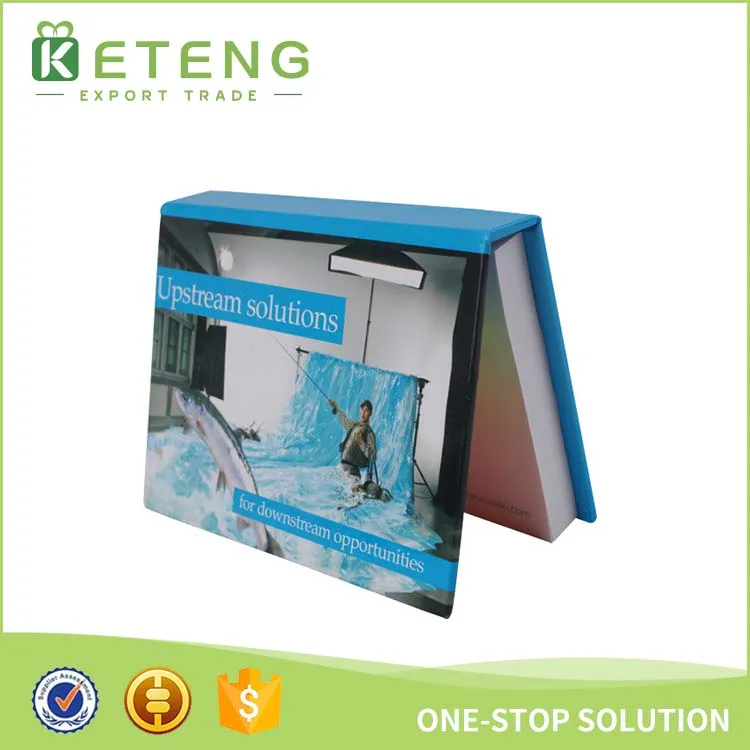 Fashion customized logo paper cube memo pad with pen holder