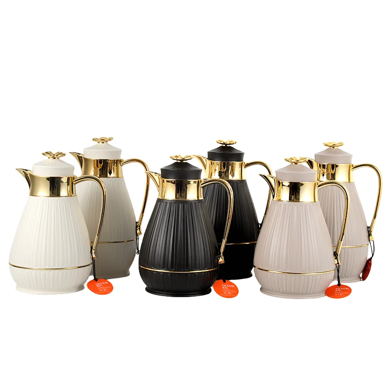 2024 Sunlife vacuum flask arabian coffee pot PP Body with Pink Glass Liner vacuum flask