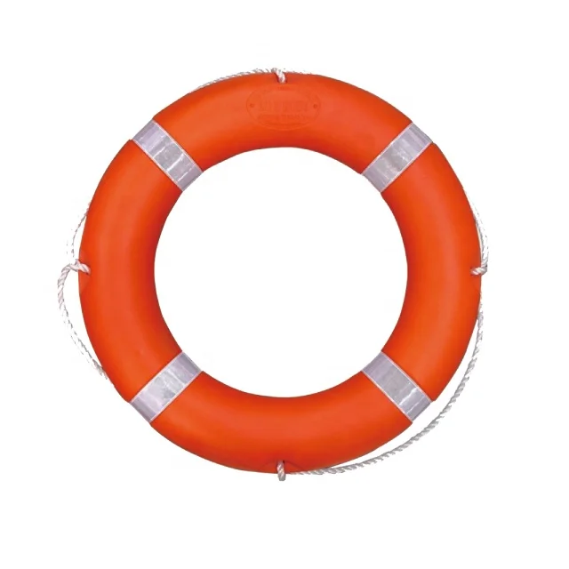 China supplier wholesale swimming 4.3kg  life ring with rope reflective high buoyancy lifebuoy