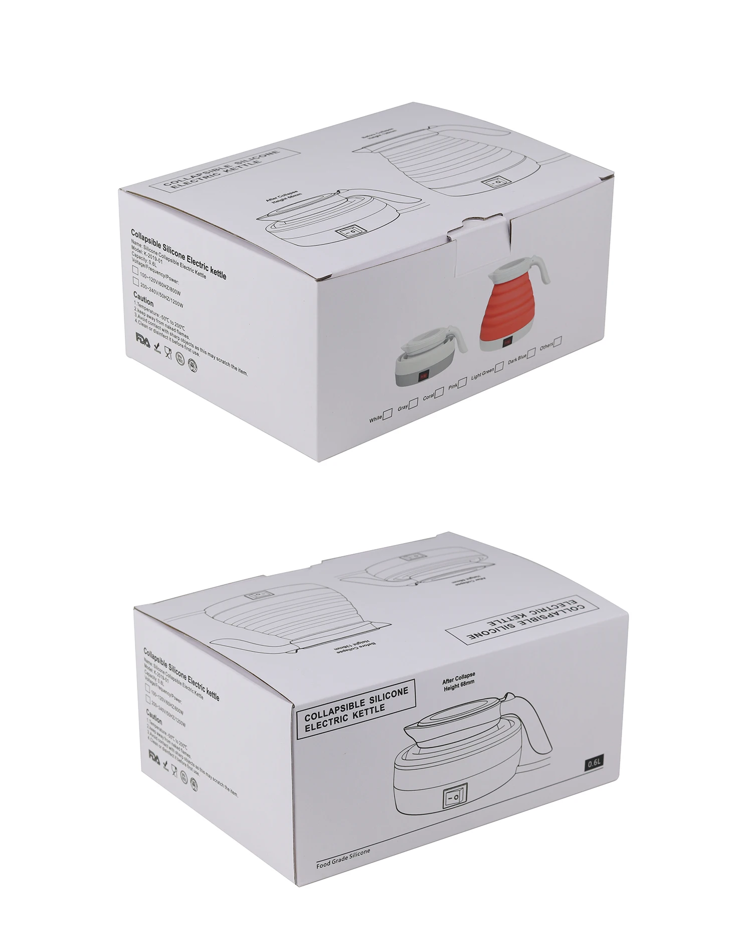 
Whoesale Collapsible Silicone Water Kettle Portable Tea Pot for Outdoor Camping and Hiking 