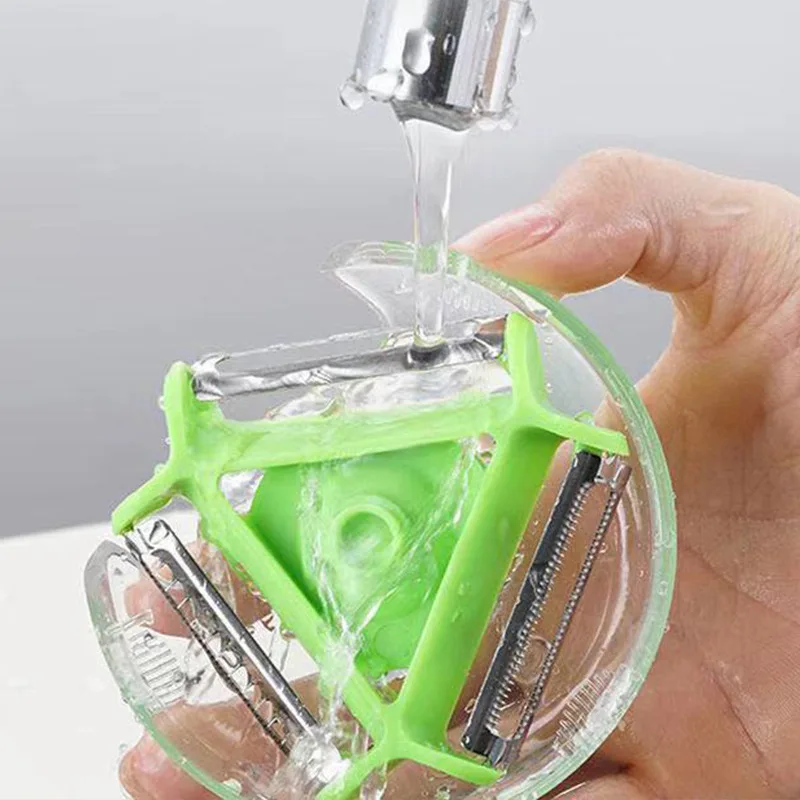 Hot Selling 3-In-1 Vegetable and Fruit Peeler Slicer Potato Shredder Kitchen Gadgets Tools Magic Trio Peeler