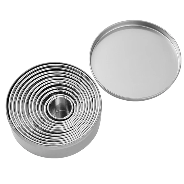 Высококачественная бестселлер набор инструментов для выпечки круглой формы из нержавеющей стали формочка печенья