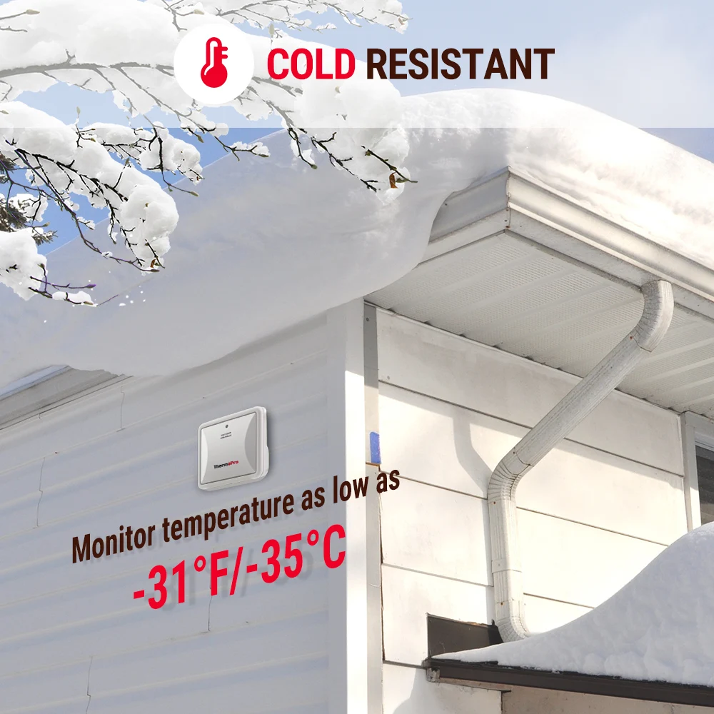 ThermoPro TP63 крытый и открытый промышленных цифровой гигрометр метеостанция с термометр Влажность