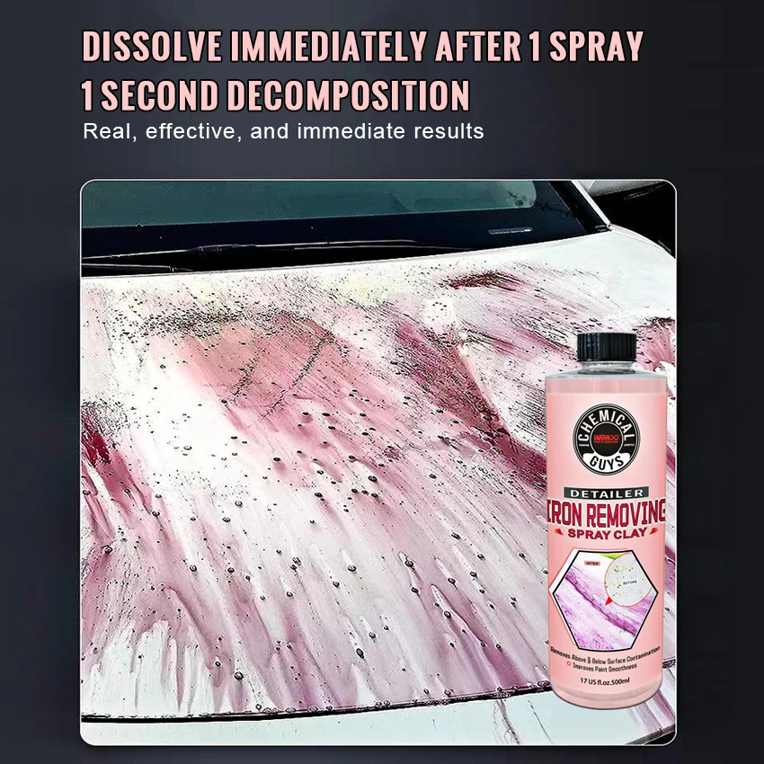 Iron powder remover for cleaning rust yellow and black spots on car paint surface