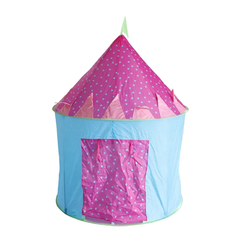 Folding Children Play House Kids Princess Castle Tents Customize OEM Style Fabric Pattern Design Printing Origin