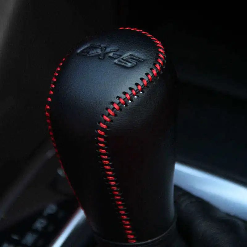 Wholesale customized  car gear shift hoddie leather car gear knob for Mazda cx-5 knob shifter dust boot