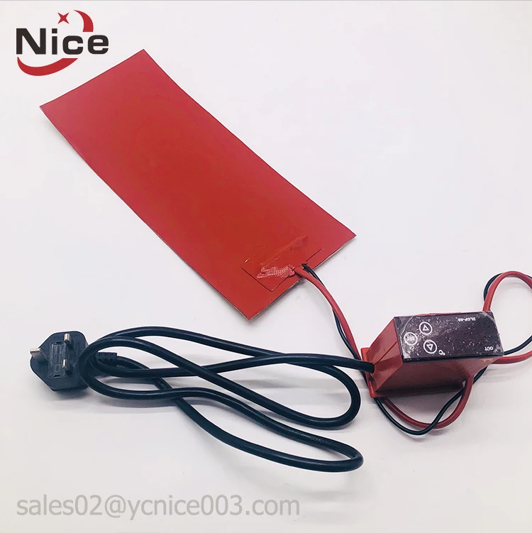 Flexible heat strip 12v machine heating silicone rubber thin film