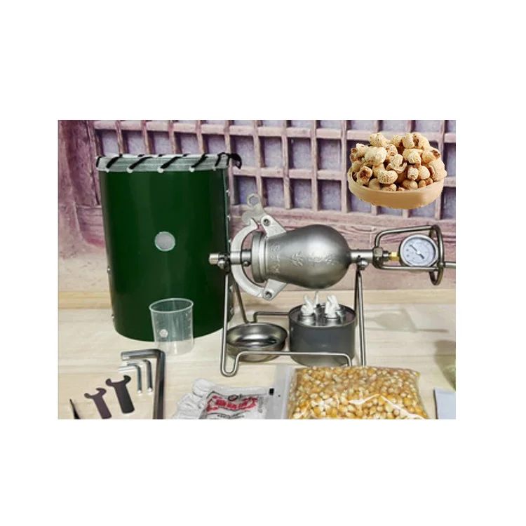 Ручная машина для приготовления попкорна воздушного спиртовой подогреваемый кукурузный Поппер