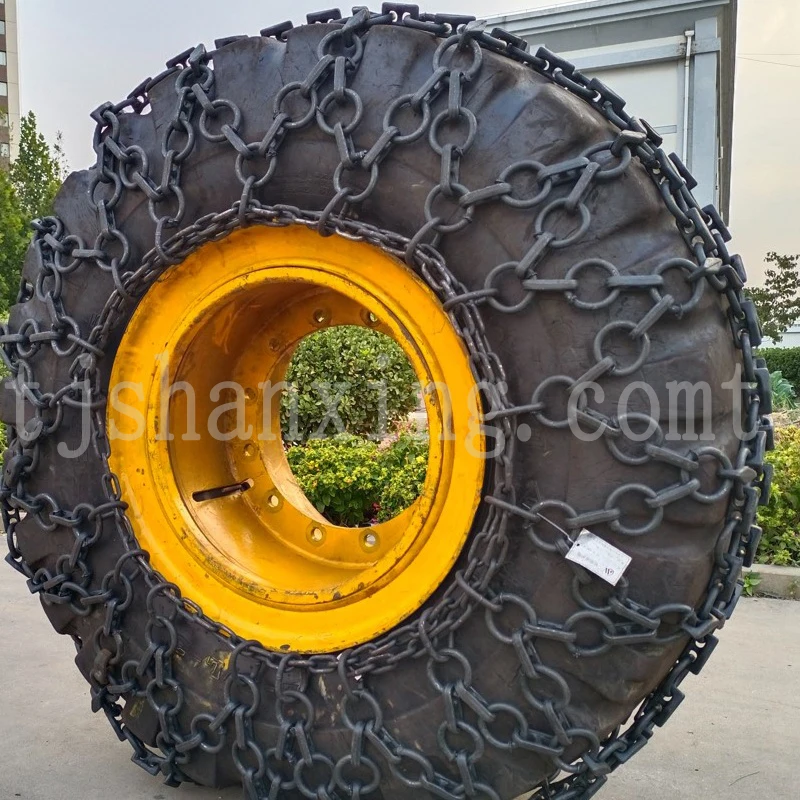 14.00-25 Heavy Duty Steel Welded Link Skidder Tyre Protection Chain Zapato Nieve Snow Chain