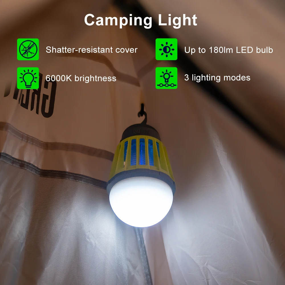 Patent USB Rechargeable Bug Zapper Insect Pest Control Killer Bulb Pest Control Electronic Mosquito Killer Lamp
