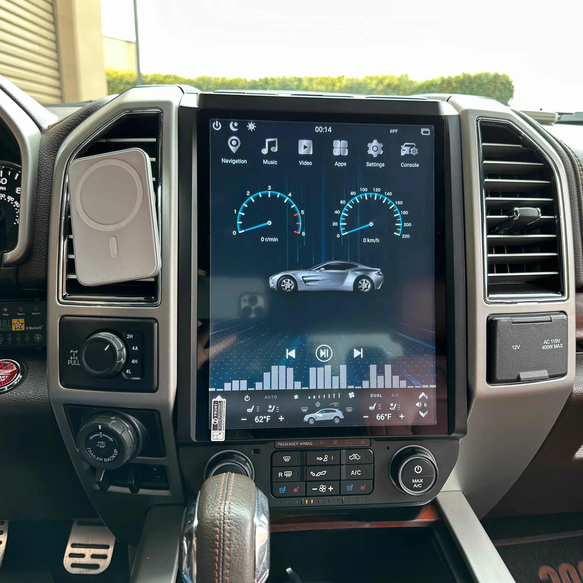 13 inch F150 Android GPS Navigation for Ford F-150 Raptor Touch Screen Tesla Style Smart Radio Stereo Multimedia Player 2018