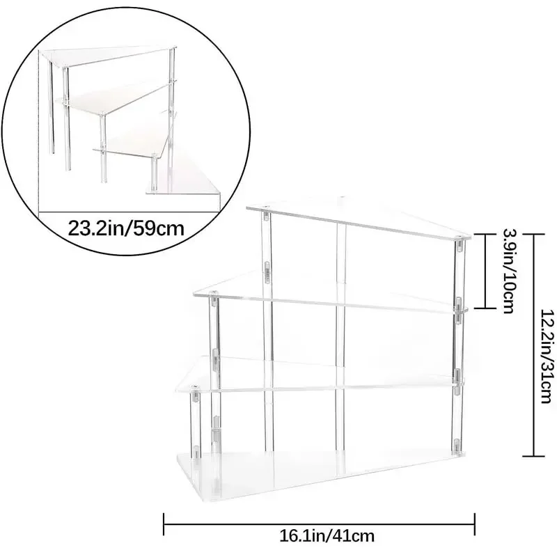 Factory Custom Wholesale 4-Layer Dessert Display Stand Acrylic Cupcake Display Stand