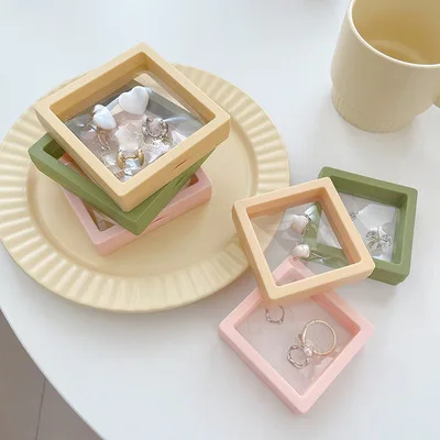 PE film suspension box transparent display necklace ring earring color storage jewelry packaging gift box