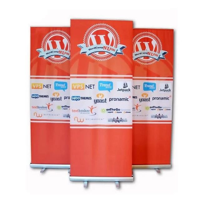 Trade Show Portable Roll Up Display Kakemono Roller Banner Custom Poster Print Outdoor Exhibition Roll Up Banner Stand