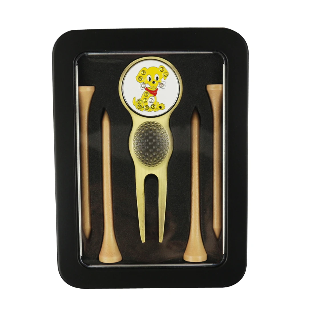 Factory Wholesale Custom Golf Accessories Series Golf Gift Set With Golf Tee Magnetic Divot Tool And Ball Marker