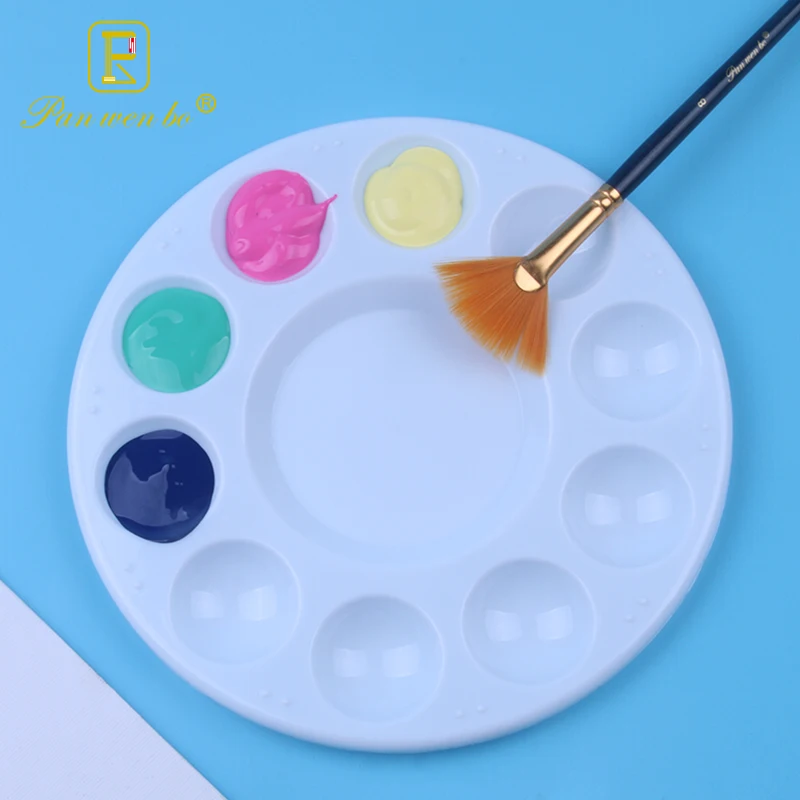 Палетки с круглыми красками пластиковые поддоны лоток для акварельных красок детей взрослых студентов