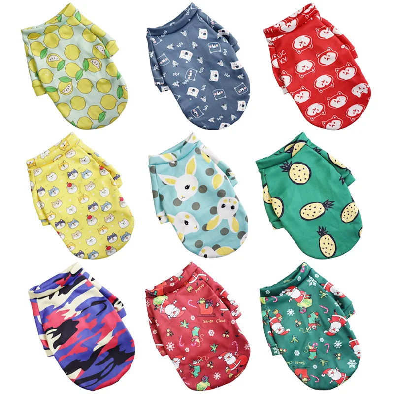 Manufacturer Wholesale Fashion Pet Dog Floral Clothes Spring Autumn Winter Sweater Luxury Dog Clothes