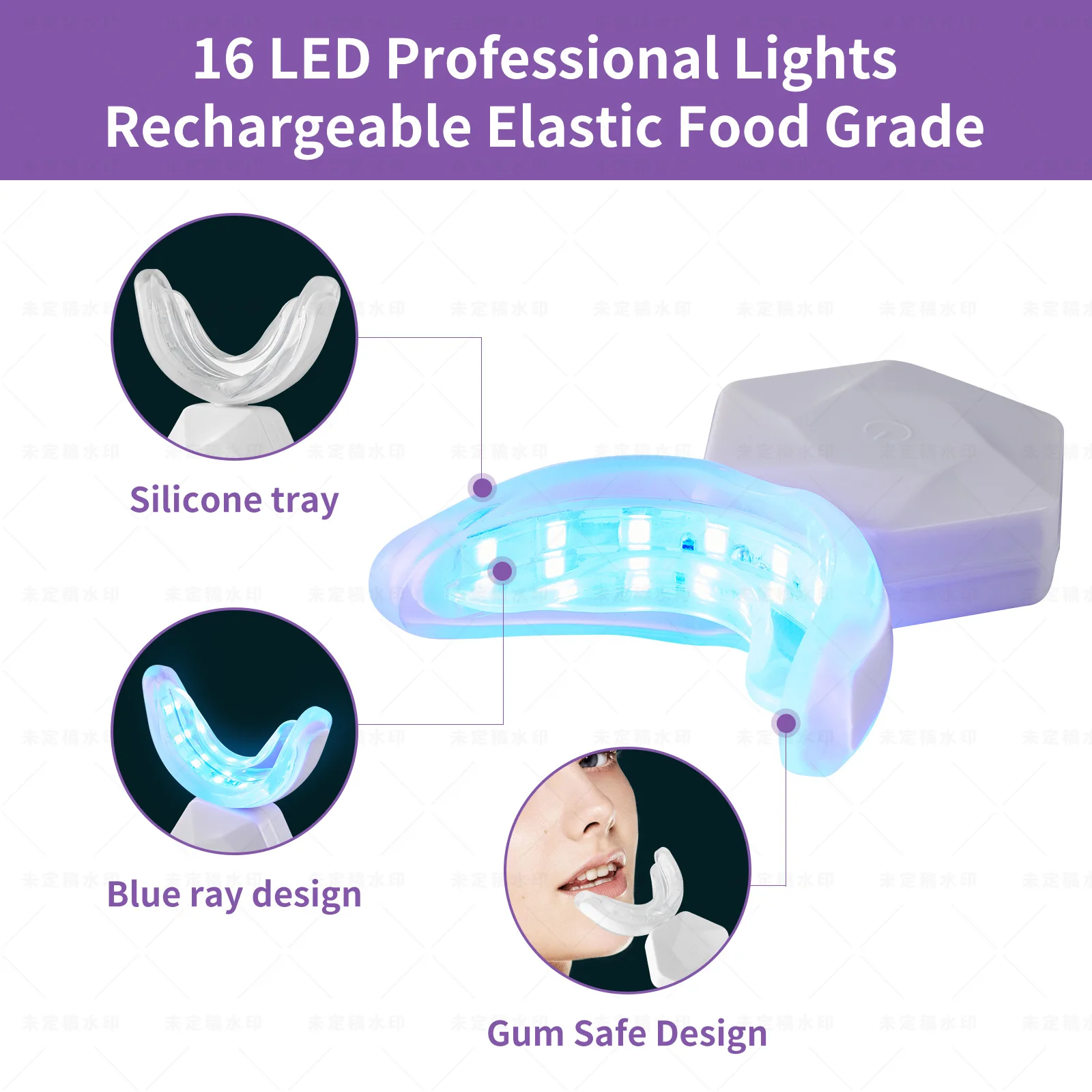 New Dental Equipment Home  Wireless 16 LED Teeth Whitening kit 44% Peroxide Dental Bleaching System Oral Gel Kit Tooth Whitener
