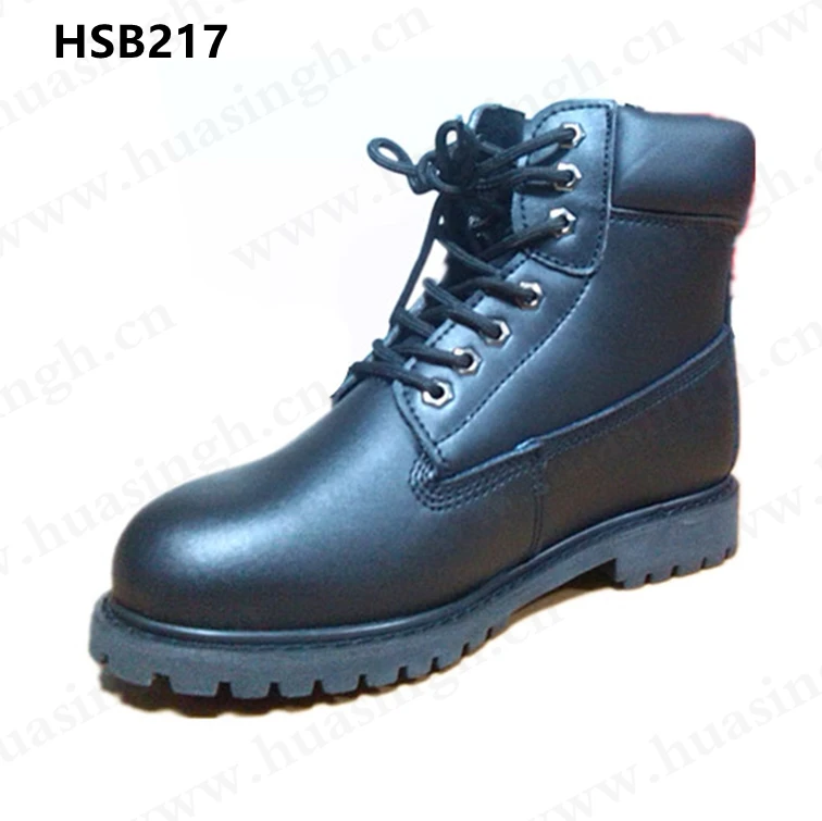 ZH,strong Gooedyear rubber outsole black S3 safety shoes full natural cow leather work safety boots popular in Lithuania HSB217