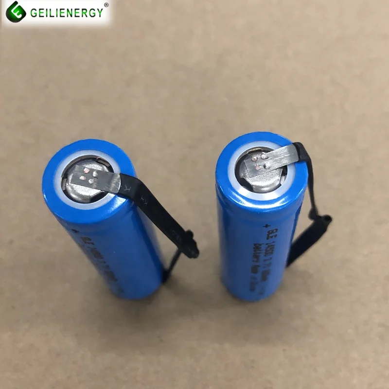 Shaver 3.6v 14500 lithium battery 14500-2s 7.4v 800mah 14500 cell