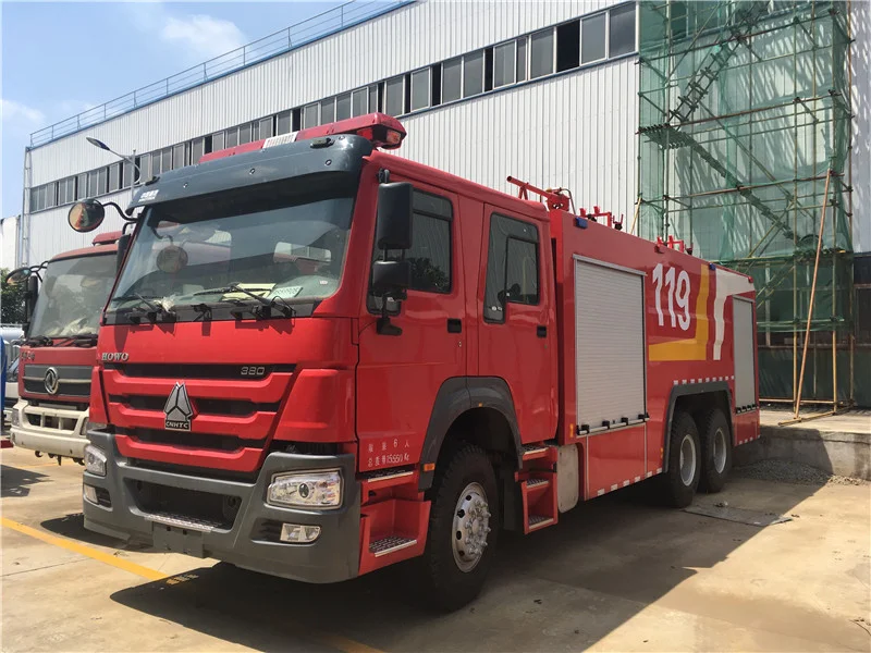 HOWO 6x4 пожарная машина цена/тяжелые спасательные грузовики
