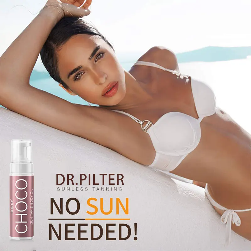 Private Label Natural Glow Self Tanner Sunless Protect Bronzing  Organic Self-Tanning Lotion