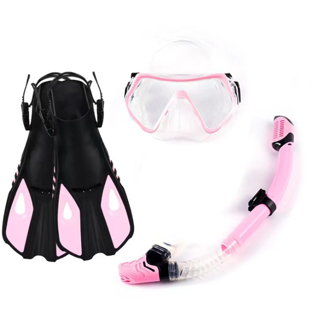 Wholesale Price Custom Colorful Swimming Diving Set Water Sports Use Diving Equipment Swim Fins Mask Snorkel