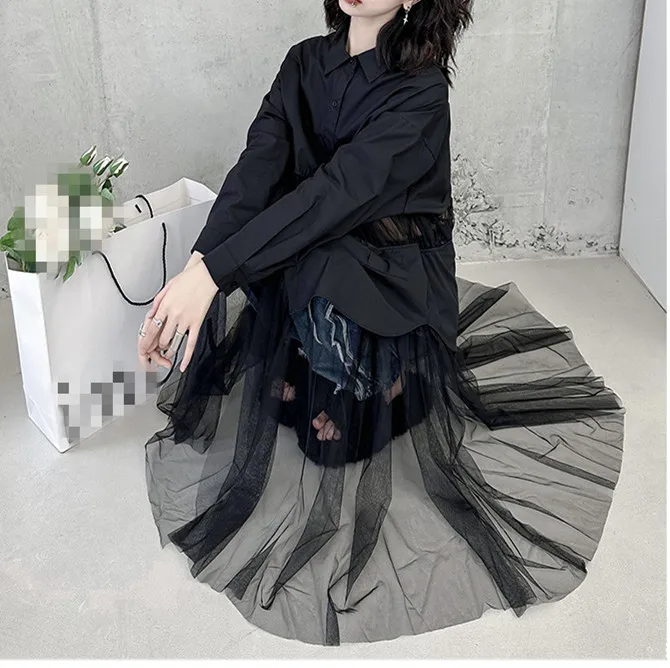 Unique Patchwork Women Clothing Dress Ladies Designed Fashion Clothes Women Long Sleeve Long Blouse Dress  Casual Women Dress