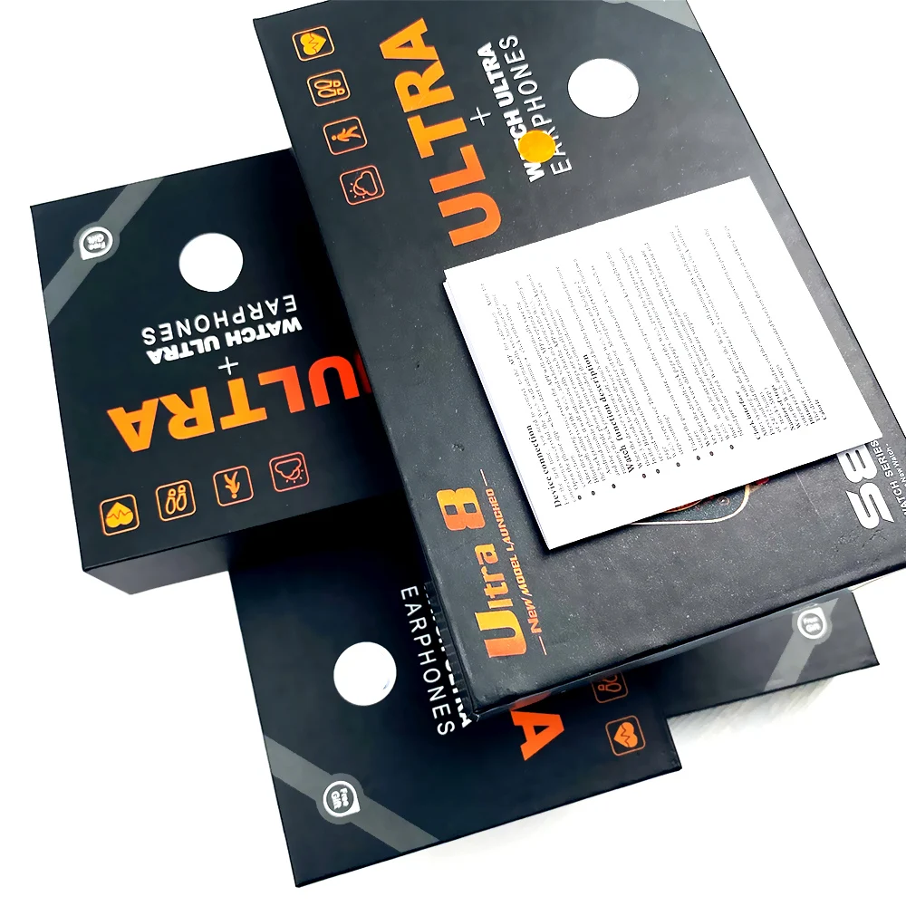 Smart Watch S8 Ultra 8  Series 8 Phone Call Reloj Inteligente Waterproof Smartwatch with Headphones Headsets Earbuds 2 in 1