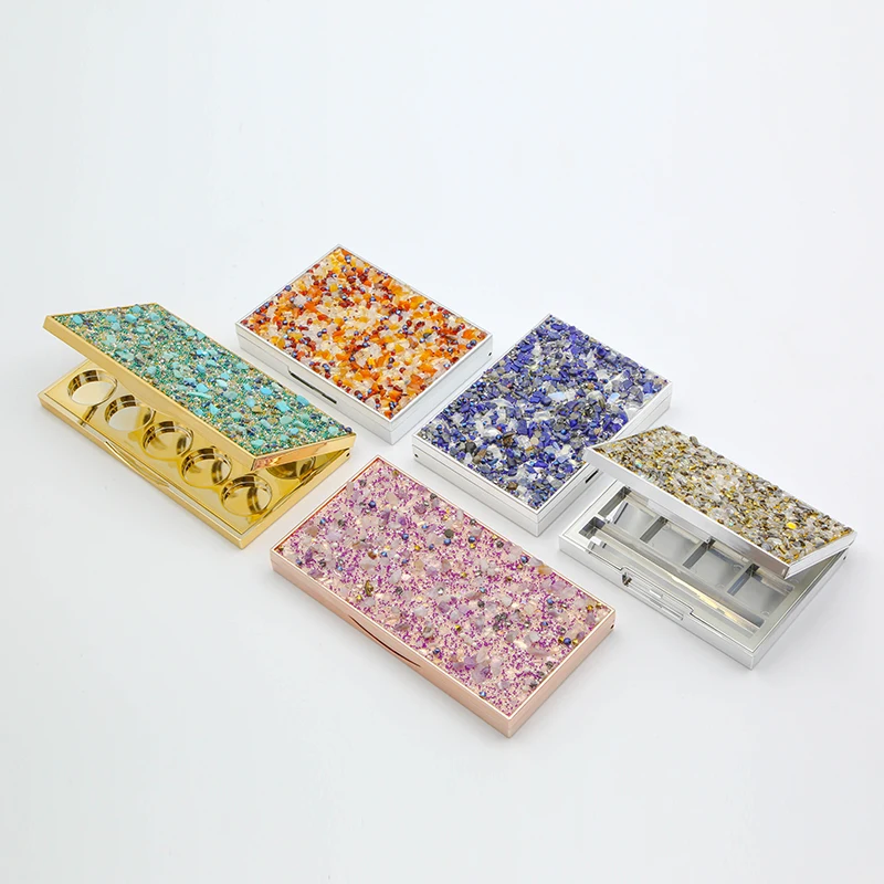 Custom Logo 10 Colors Rectangle Eyeshadow Pallette Empty Cosmetic Packaging Eyeshadow Pallette