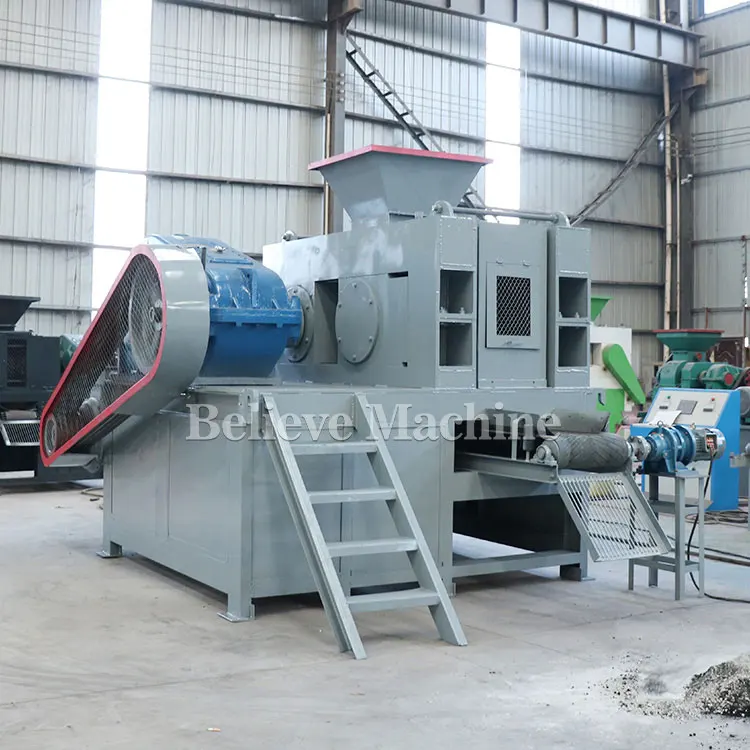 Energy saving  round pillow elliptical shape mini charcoal briquette machine complete set charcoal briquette making machine