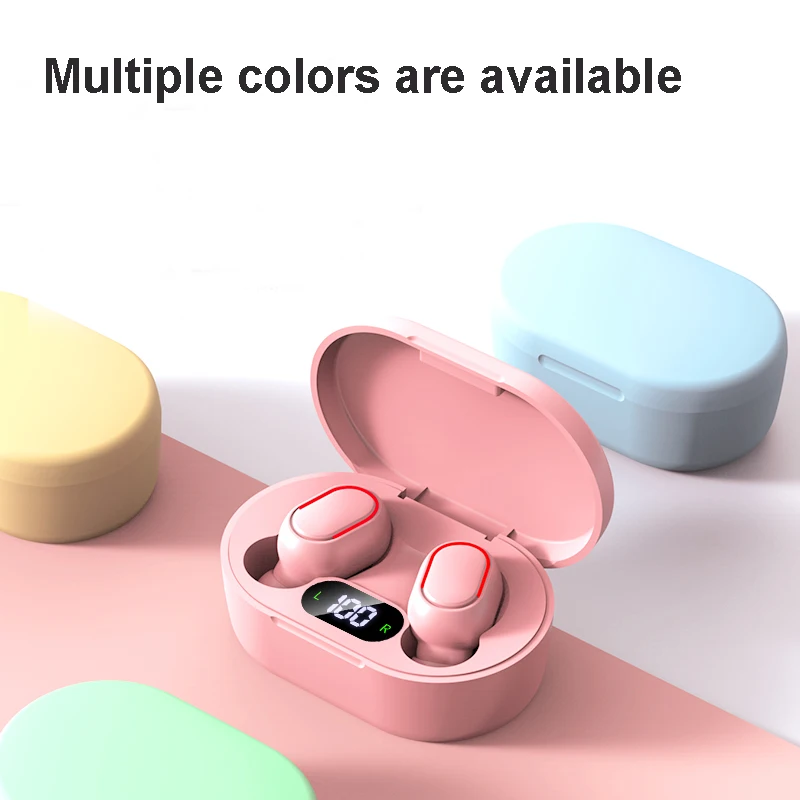 Беспроводные наушники E7S TWS Bluetooth шумоподавление водонепроницаемая гарнитура со светодиодным дисплеем