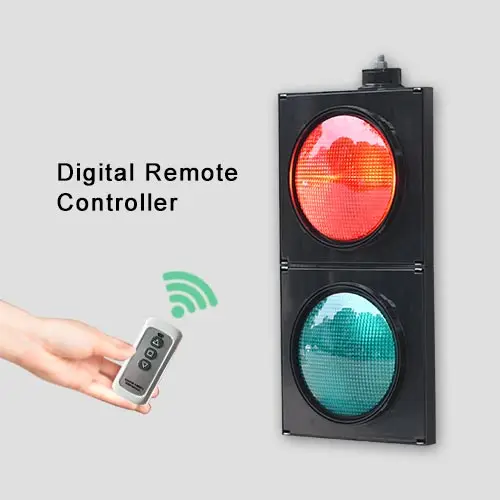 Remote Control 200mm Red Green Traffic Signal Light Traffic Light System For Shops