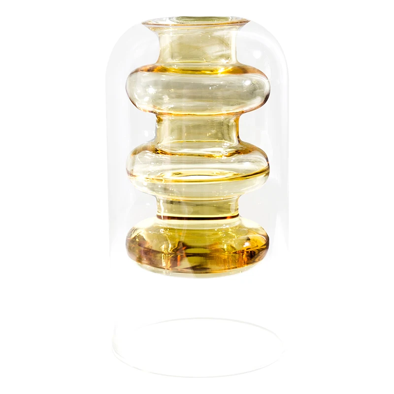 Home Decoration Glass Vase Office Desktop Hydroponic Vase Glass Container Decoration