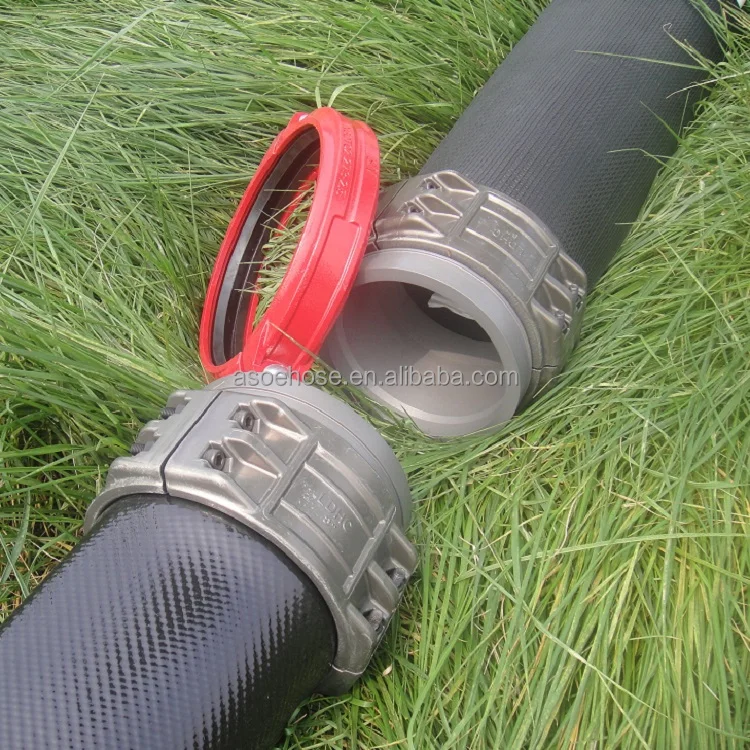 Longman Nbr Lay Flat Fire Hose Machine 1inch to 12inch 200 Metre Length NBR Fire Hoses